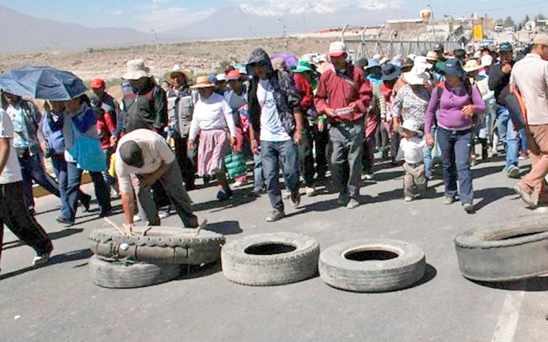 El Perú registró en los últimos cuatro meses «entre 25 a 31 casos» de conflictos sociales en riesgo inminente