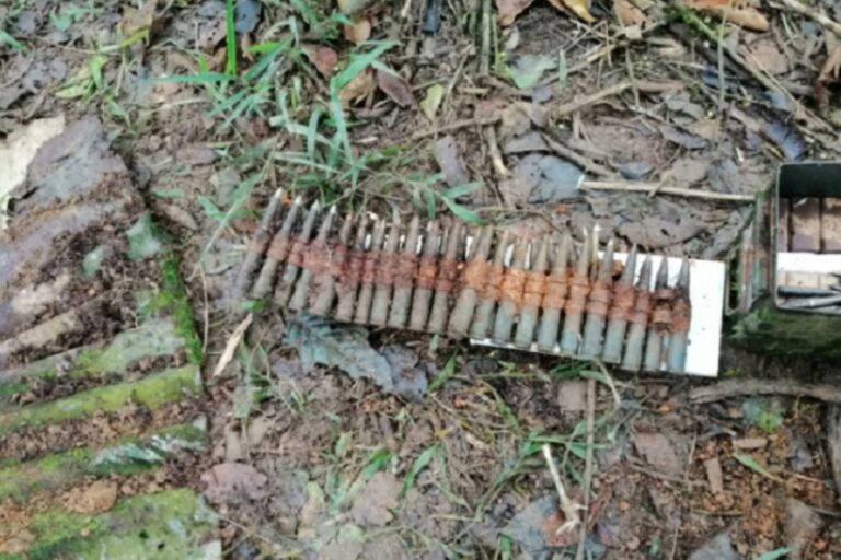 Amazonas: Policía Ambiental halla arsenal de guerra en el Alto Cenepa