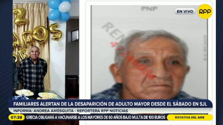 ANCIANO DESAPARECIDO EN SAN JUAN DE LURIGANCHO