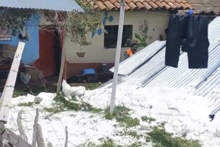 JUNÍN: CAE INUSUAL GRANIZADA EN CONCEPCIÓN