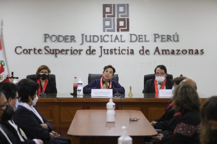 PRESIDENTA DEL PODER JUDICIAL REALIZA VISITA INSPECTIVA EN LA CORTE SUPERIOR DE AMAZONAS