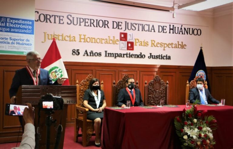 PONEN EN MARCHA EXPEDIENTE JUDICIAL ELECTRÓNICO EN HUÁNUCO Y SANTA