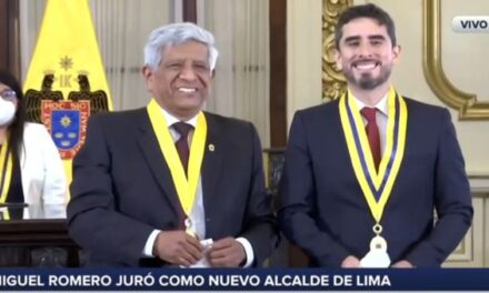 MIGUEL ROMERO JURÓ ESTE LUNES COMO NUEVO ALCALDE DE LIMA