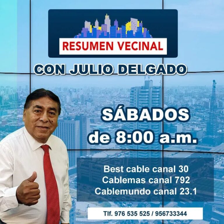 RESUMEN VECINAL CON JULIO DELGADO