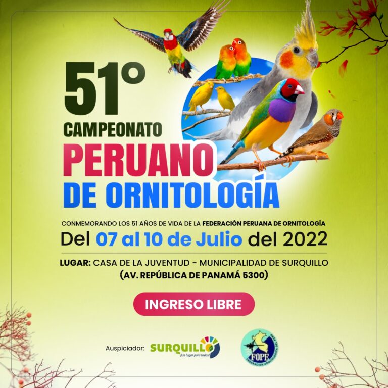 51° CAMPEONATO PERUANO DE ORNITOLOGÍA