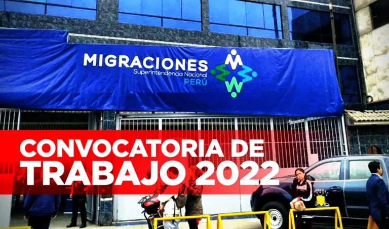 MIGRACIONES OFRECE TRABAJO CON SUELDOS DE HASTA 9.000 SOLES