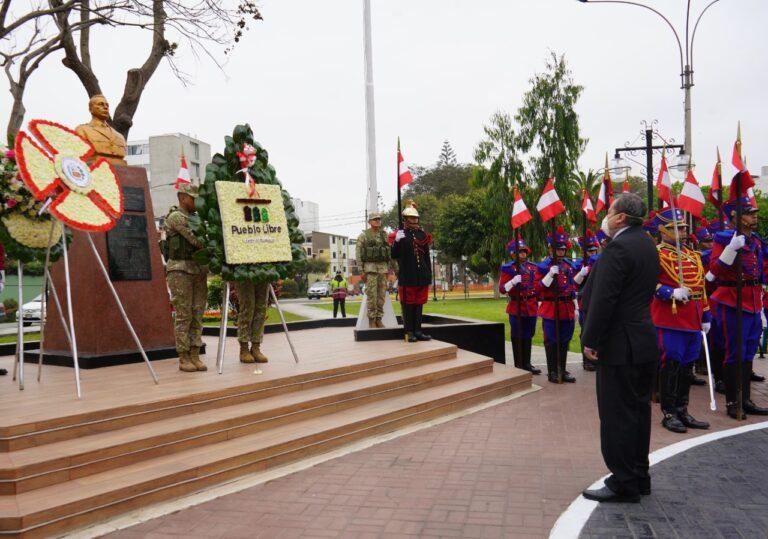 HOMENAJE POR EL 81 ANIVERSARIO DE COMBATE DE PANUPALI EN PUEBLO LIBRE