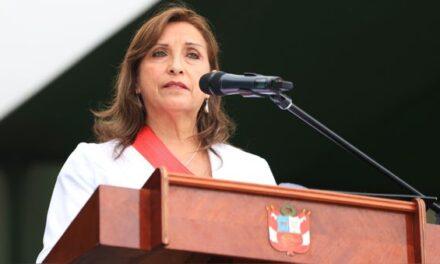 DINA BOLUARTE: «NO PODEMOS IR A NUEVAS ELECCIONES SIN REFORMAS POLÍTICAS»