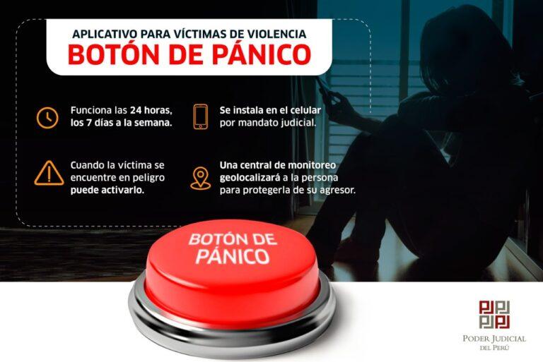 PODER JUDICIAL DISPUSO INSTALACIÓN DE BOTÓN DE PÁNICO EN 6037 TELÉFONOS CELULARES DE MUJERES VIOLENTADAS