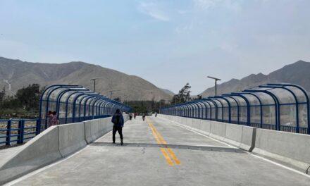 CIENEGUILLA INAUGURA MODERNO PUENTE VEHICULAR Y PEATONAL LUIS CASTAÑEDA LOSSIO