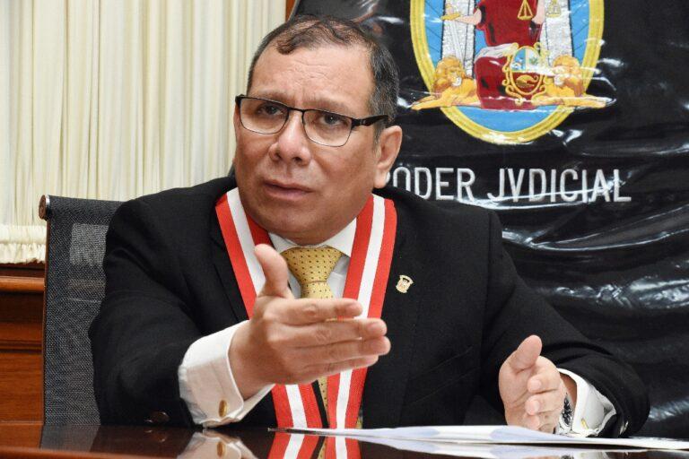 PRESIDENTE DEL PODER JUDICIAL AFIRMA QUE LOCALES DE SEIS CORTES SUPERIORES FUERON ATACADAS DURANTE PROTESTAS