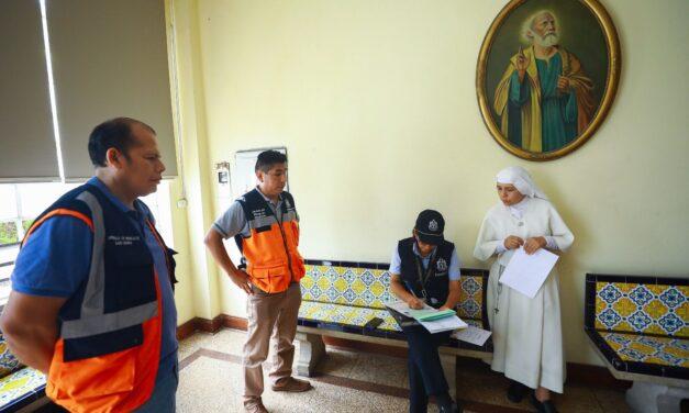 SAN ISIDRO: INSPECCIONAN MEDIDAS DE SEGURIDAD EN IGLESIAS ANTE PRÓXIMAS CELEBRACIONES POR SEMANA SANTA