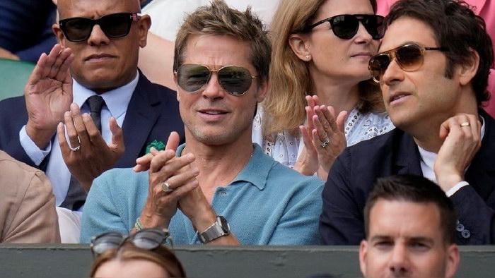 Brad Pitt reaparece en la final de Wimbledon y fans quedan sorprendidos por su apariencia