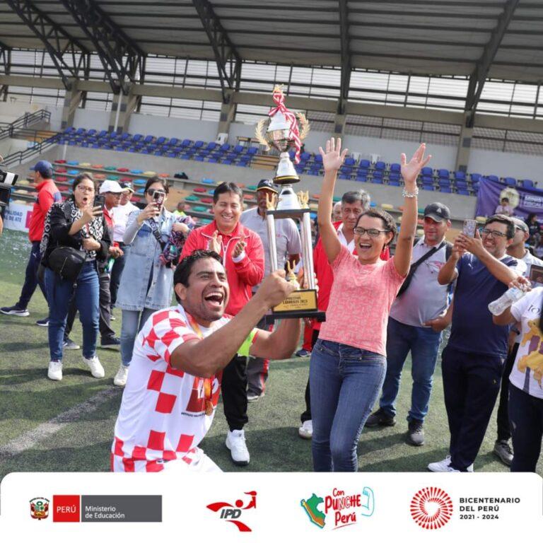 Máster del IRTP campeonó en Región Lima en torneo de fútbol del IPD