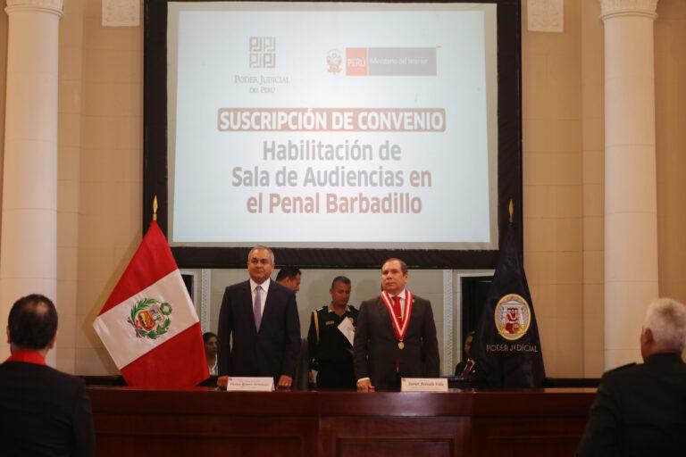 Poder Judicial habilitará nueva sala de audiencias en penal Barbadillo para juzgamiento a expresidentes