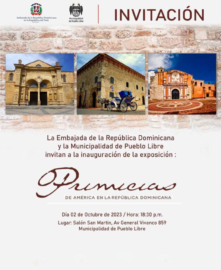 Gran exposición fotográfica en Pueblo Libre “Primicias de América en la República Dominicana”