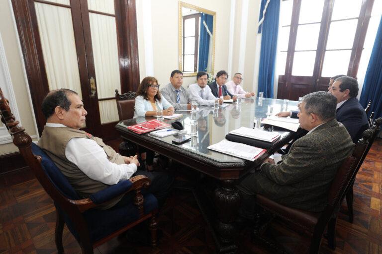 Presidente Javier Arévalo ratifica compromiso por mejorar condiciones laborales de servidores judiciales