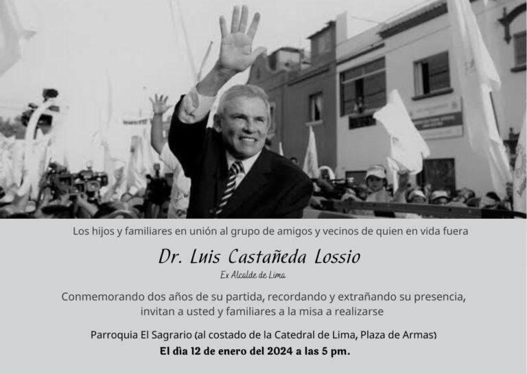 A dos años de la muerte de Luis Castañeda Lossio