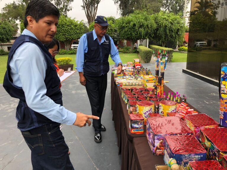 Oportuno decomiso de productos pirotécnicos en venta de manera ilegal en La Molina, evitó muertes y heridos