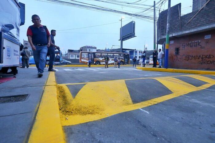 Municipalidad de San Martín de Porres entregó en tiempo récord de pistas asfaltadas y señalizadas en avenida Zarumilla