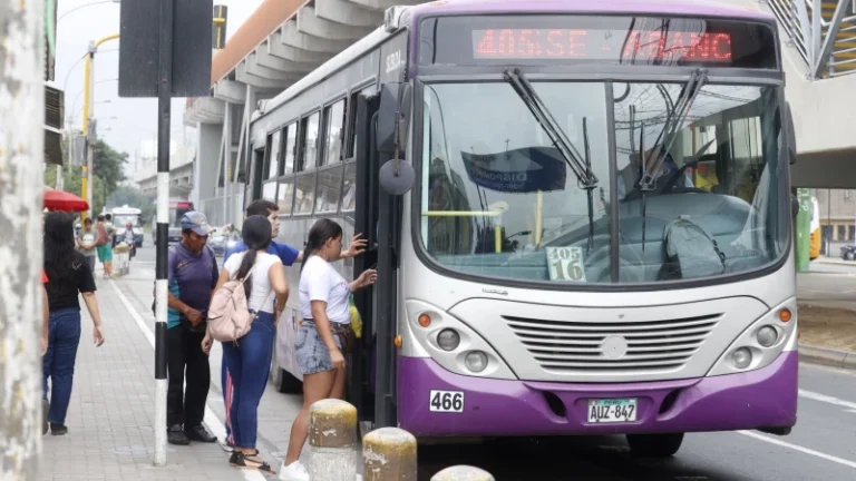 Corredor Morado: buses formales cubrirán ruta ante paro del 4 de marzo