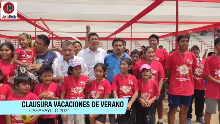 La Municipalidad de Carabayllo con su Alcalde Pablo Mendoza Cueva clausuró las vacaciones de verano 2024