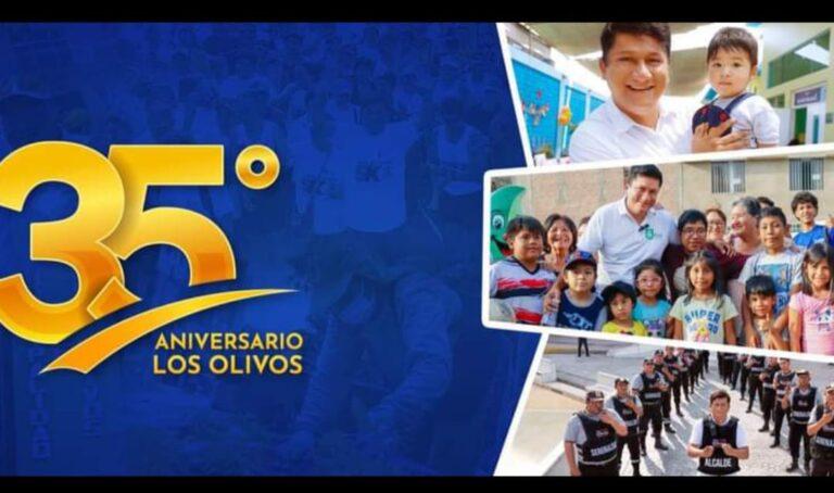 Feliz 35 aniversario del distrito de Los Olivos
