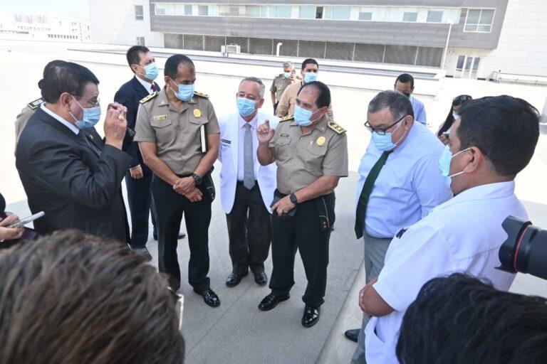 Presidente del Congreso visita el Hospital Nacional PNP Inclusivo «Luiz N. Sáenz»
