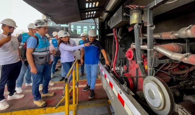 ATU inspecciona el patio taller norte del Metropolitano para verificar mantenimiento de buses