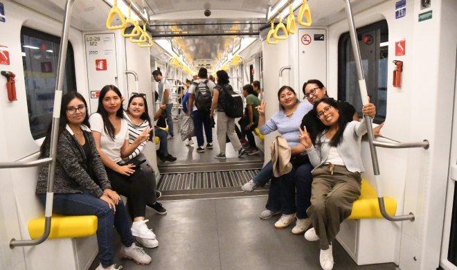 Presidenta de la ATU recorrió primer tramo de la Línea 2 del Metro que ya superó los 4 millones de pasajeros movilizados