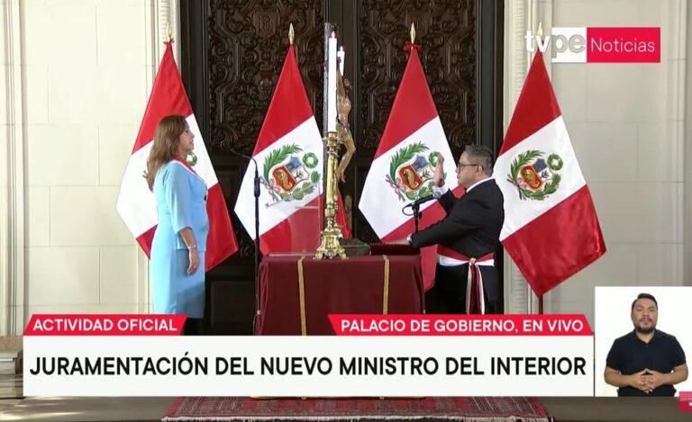 Juan José Santiváñez es nombrado Ministro del Interior