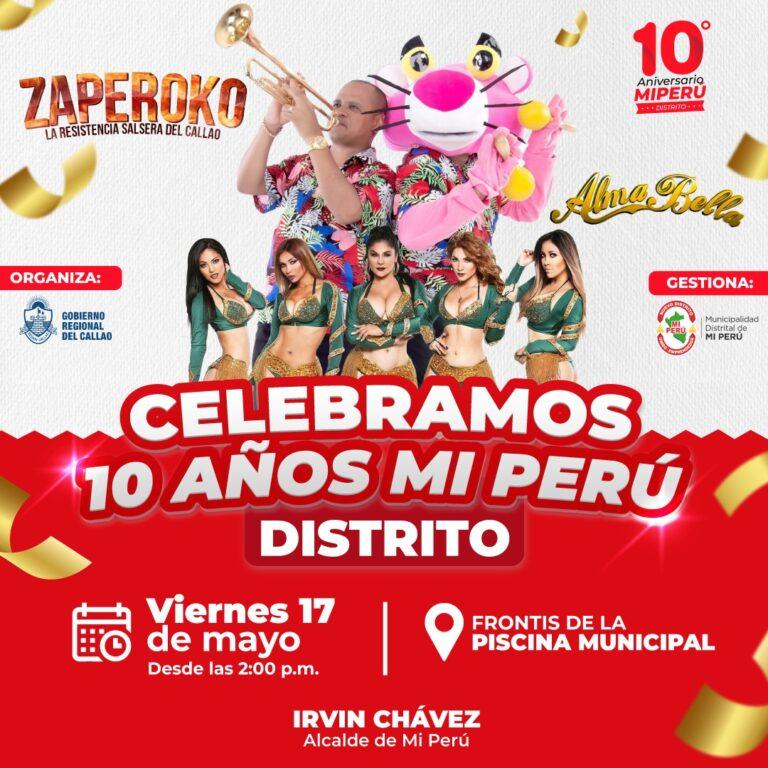 Mi Perú celebra su décimo aniversario como distrito