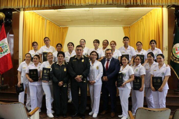 Futuras enfermeras aprendieron los mejores secretos de su profesión en el internado del hospital PNP «Luis N. Sáenz»