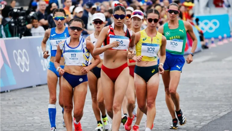 Kimberly García y César Rodríguez lograron el cuarto puesto de la maratón marcha relevo mixto de París 2024