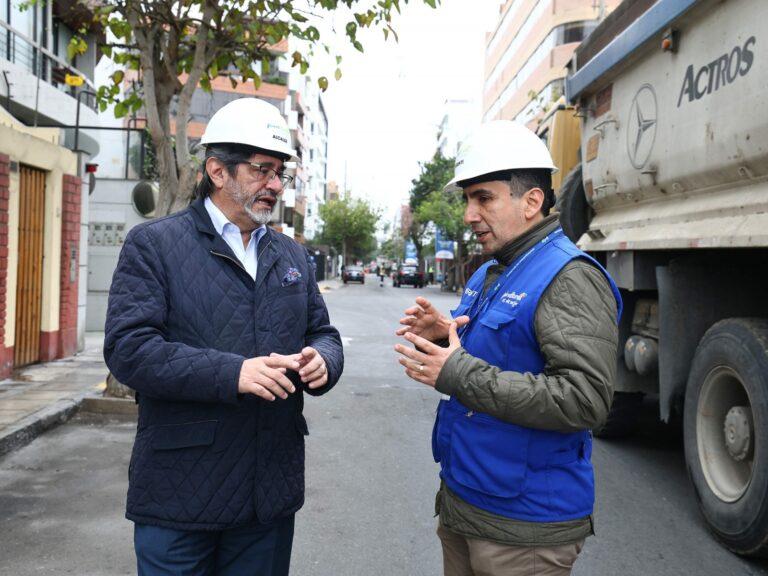 Miraflores inicia la ejecución de obras de mejora vial en calles Porta, Varela y sectores 12A y 12B