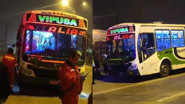 Otro atentado contra la empresa Vipusa: bus lleno de pasajeros fue baleado por un sicario en Ancón