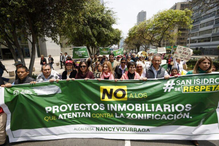 San Isidro: Anuncian marcha hacia INDECOPI para entregar memorial en rechazo a proyectos VIS