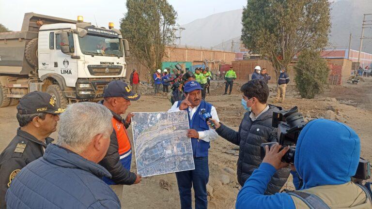 En segundo operativo de madrugada, MML recupera otro espacio público de sección vial de autopista Ramiro Prialé