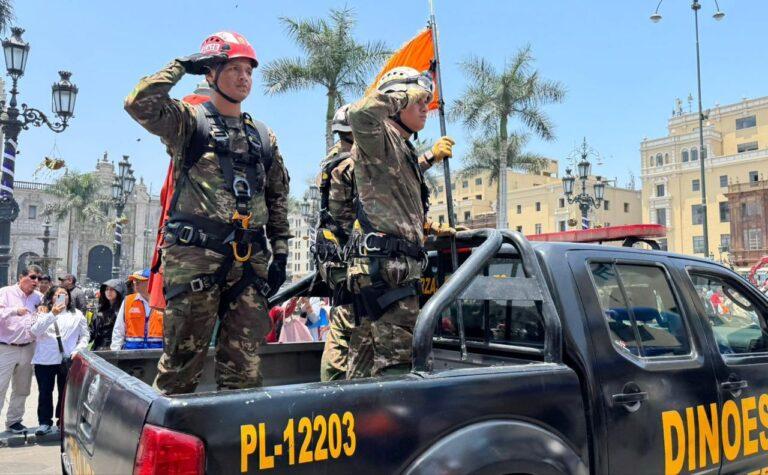 MML celebra el Día Internacional para la Reducción del Riesgo de Desastres en la Plaza de Armas