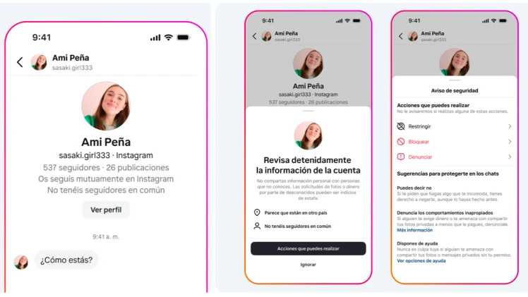 Instagram implementa nuevas medidas para proteger a adolescentes de la sextorsión