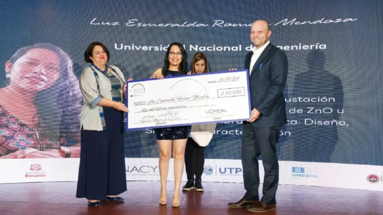 Doctora peruana Luz Esmeralda Román: Innovación en textiles funcionales y premio UNESCO-L’Oréal 2024