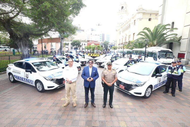 Municipio de Miraflores presenta moderna flota de vehículos para patrullaje en el distrito