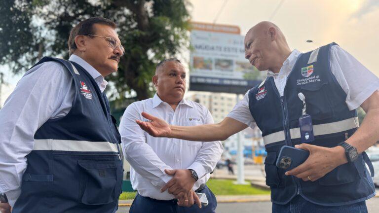 Alcalde de Jesús María Jesús Gálvez refuerza la seguridad ciudadana de su distrito y exige al Gobierno mayor atención en salud pública