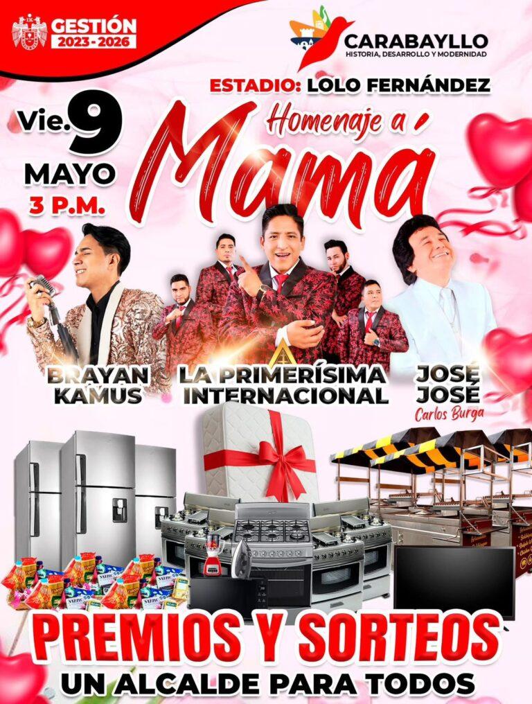 Carabayllo rendirá gran homenaje a las madres del distrito este 9 de Mayo